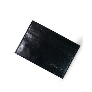 Moda Spana New Minimalist Leather Card/Cash Wallet black 4x3